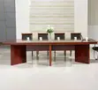 Meza ya Bodi ya Mbao ya Mahogany ya Oval - 240cm - 4
