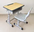 School Desk with Chair and Book Rack - 1