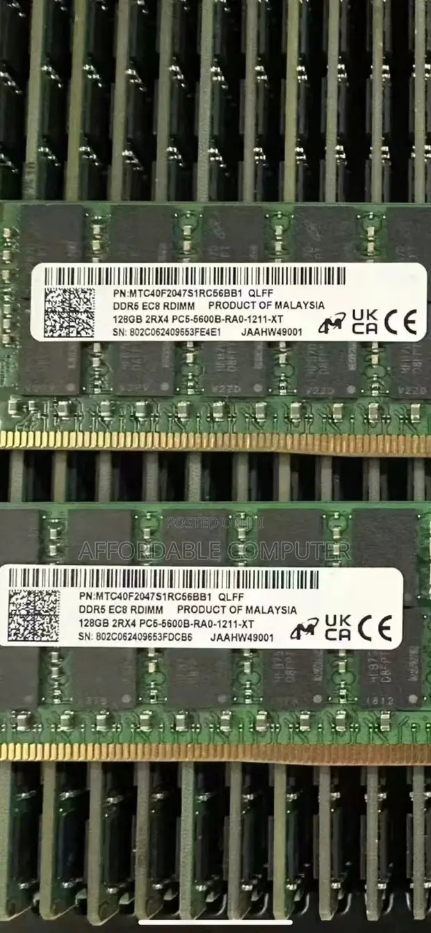 128GB DDR5 ECC RDIMM Kumbukumbu ya Seva - 1