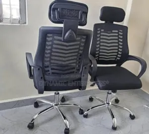Mesh Office Chair with Adjustable Headrest