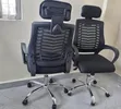 Mesh Office Chair with Adjustable Headrest - 2