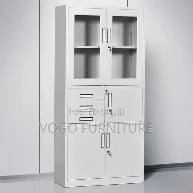 Office Cabinet with Integrated Safe - 1