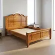 Home Palace Kitanda cha Mbao cha Mahogany 5x6 - 3