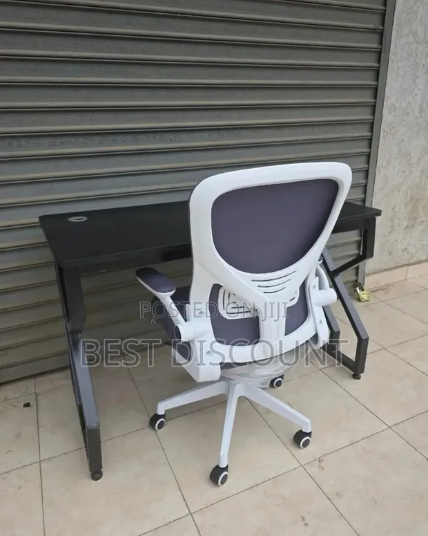 Office Desk and Ergonomic Chair Set - 1