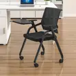 Schools Office Seat | Mid Backrest Fabric Chair - 4