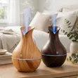 Wooden Ultrasonic Humidifier 130ml - Vase Aroma Diffuser - 1