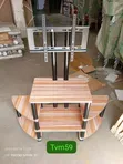 Executive Wooden TV Stand with Wall Bracket - 2