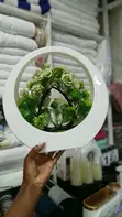 Elegant Decorative Ring Vase with Artificial Bonsai - 2