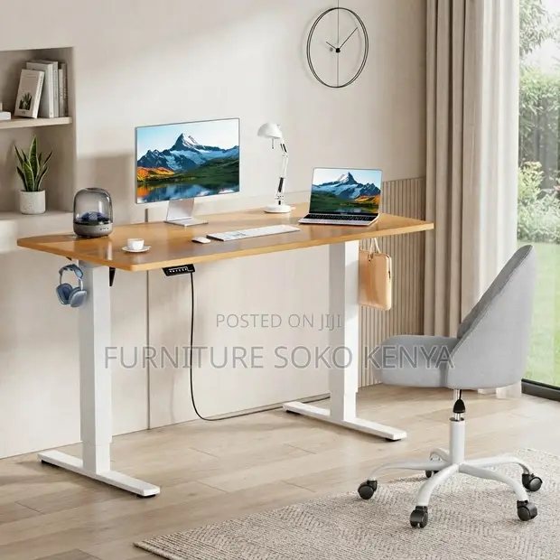 Electric Office Desk | 1.8M Adjustable Modern Home Studio Table - 1