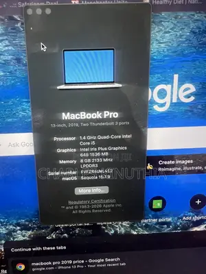 Apple MacBook Pro 2019 8GB Intel Core i5 256GB SSD