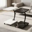 2-Piece Portable Coffee Stools - Black - 5