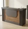 2000mm Executive Reception Desk - Kahawia - 2