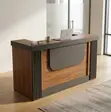 2000mm Executive Reception Desk - Kahawia - 5