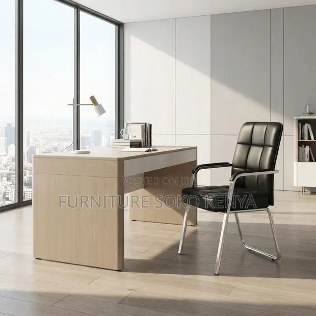 Executive Office Visitor Chair - Black - 1