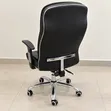Executive Leather Swivel Chair - Black - 2