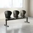 Three-Link Plastic Office Waiting Bench - 3