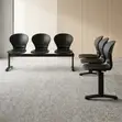 Three-Link Plastic Office Waiting Bench - 5