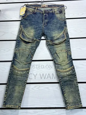 Suruali za Jeans za Wanaume Rangi ya Brown - Mpya Kabisa