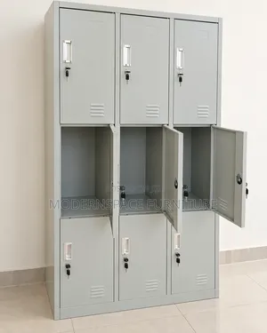 9 Door Steel Locker Cabinet - Brand New