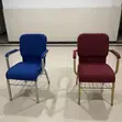Stackable Fabric Church Chair with Armrest - 1