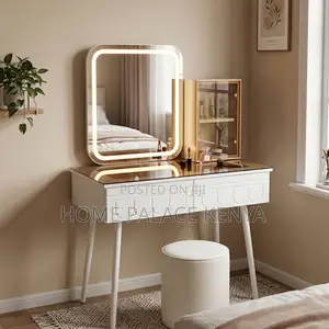 Square Mirror LED Vanity Set