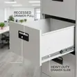 4-Drawer Storage Unit - White Steel - 3