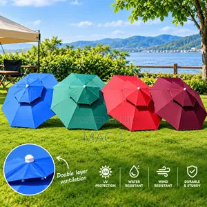 Canvas Umbrella - Outdoor Garden, Patio & Beach Sunshade