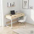 Home Study Table with Dual Drawers - 2