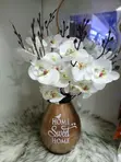 Home Sweet Kioo Vase na Maua - 1