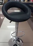 Modern Adjustable Swivel Bar Stool (Black) - 1