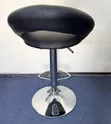 Modern Adjustable Swivel Bar Stool (Black) - 2