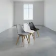 Ergonomic Padded Eames Style Dining Chair | Brown - 1