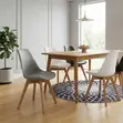 Ergonomic Padded Eames Style Dining Chair | Brown - 4