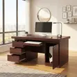 Executive 1400mm Mahogany High Desk | Meza ya Home Office - 1
