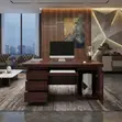 Executive 1400mm Mahogany High Desk | Meza ya Home Office - 2