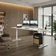 1200mm White Electric Adjustable Standing Desk - 4