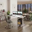 1200mm White Electric Adjustable Standing Desk - 5