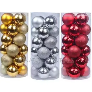 Set ya Vipodozi 24 vya Mti wa Krismasi 8cm