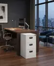 4 Lockable Office Grey Storage Filing Cabinet - 5