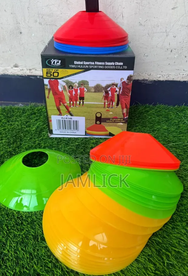 50 Pcs Football Training Cones Set - 1