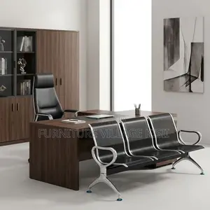3-Person Metallic Reception Bench