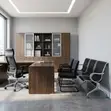 3-Person Metallic Reception Bench - 2