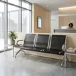 3-Person Metallic Reception Bench - 5
