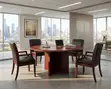 1200mm Brown Round Conference Table - 5
