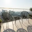 Outdoor 3-Piece Round Beach Dining Set - 1