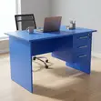 Blue Clerical Office Desk - Practical Table for Schools & Offices - 3