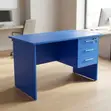 Blue Clerical Office Desk - Practical Table for Schools & Offices - 4