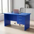 Blue Clerical Office Desk - Practical Table for Schools & Offices - 5