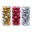 Christmas Tree Decorations Baubles Set (24 Pcs, 6cm) - 1