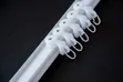 White Aluminum Curved Track Rails with Runners - 2